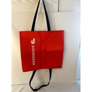 2 Door Dash insulated bag red white 19"x19" travel
